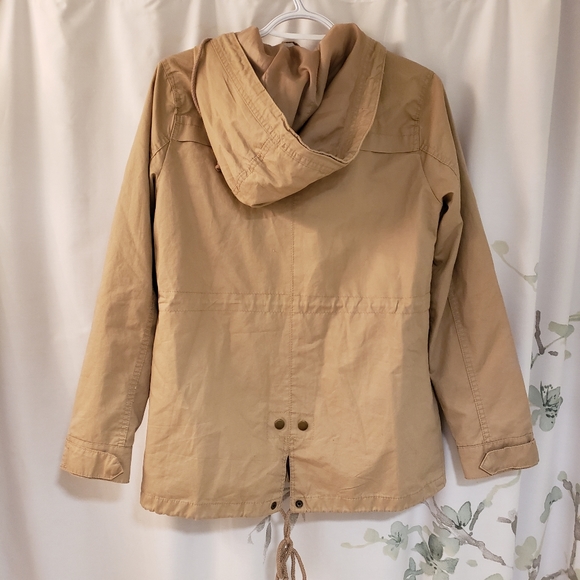Ambiance Tan Hooded Jacket - Picture 2 of 3
